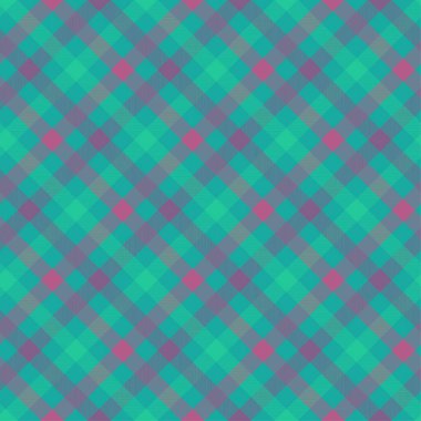 Tartan rengi kusursuz vektör deseni. Ekose kumaş dokusu. İşaretli mavi tekstil arkaplanı