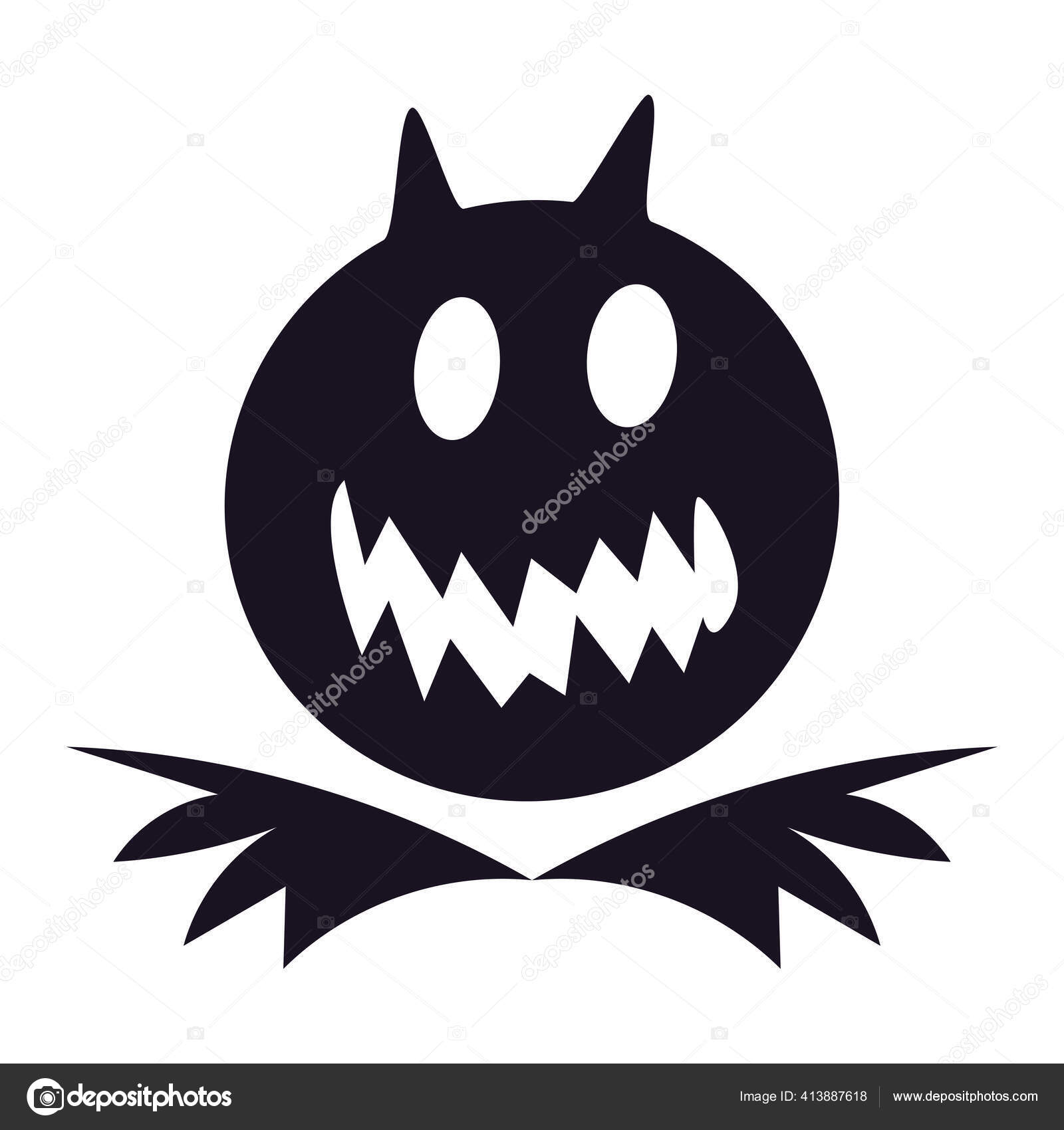 Desenho Quadro Branco Monstros Halloween Vampiros imagem vetorial