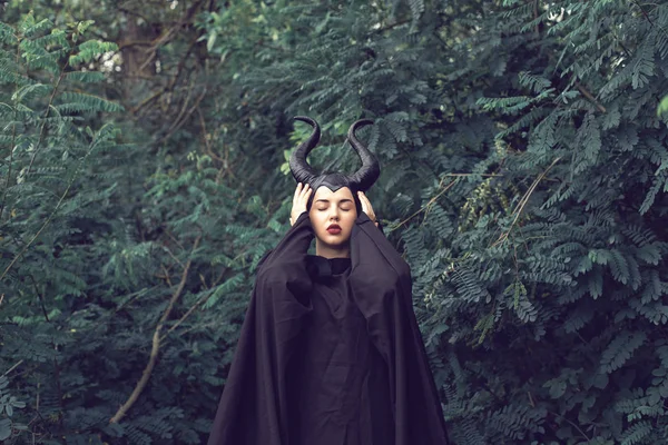 Une Jeune Fille Costume Conte Fées — Photo