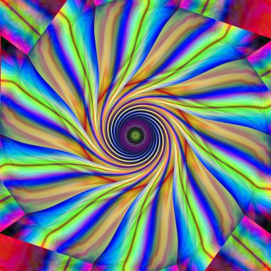 Soyut görsel dalga, çimdik, dön, Yamultma ve ışık efektleri ile geçişin arka plan boyama