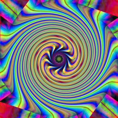 Soyut görsel dalga, çimdik, dön, Yamultma ve ışık efektleri ile geçişin arka plan boyama