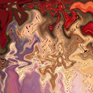 Soyut görsel dalga, kesme, mozaik, çimdik geçişin arka plan boyama ve ışık efektleri