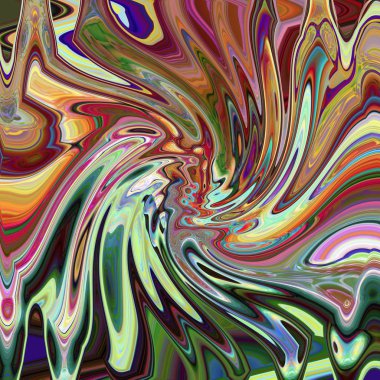 Soyut görsel dalga, dön, kesme, çimdik ve ışık efektleri ile geçişin arka plan boyama