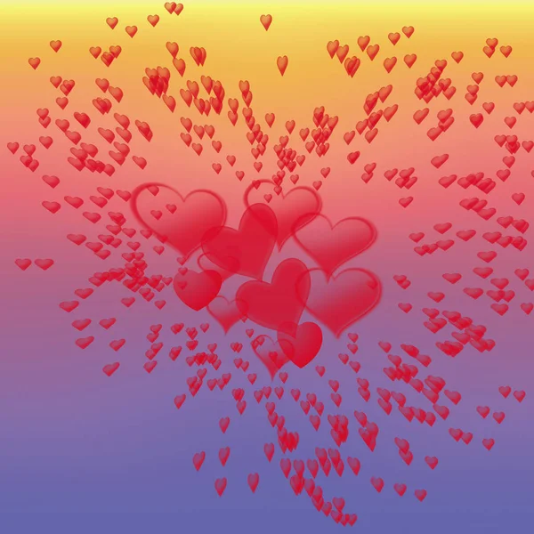 Illustration Holiday Happy Valentine Day Background — Stock Photo, Image