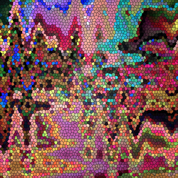 Абстрактный цвет фона градиента с эффектами визуальной волны, освещения, щипания, сдвига и вращения
