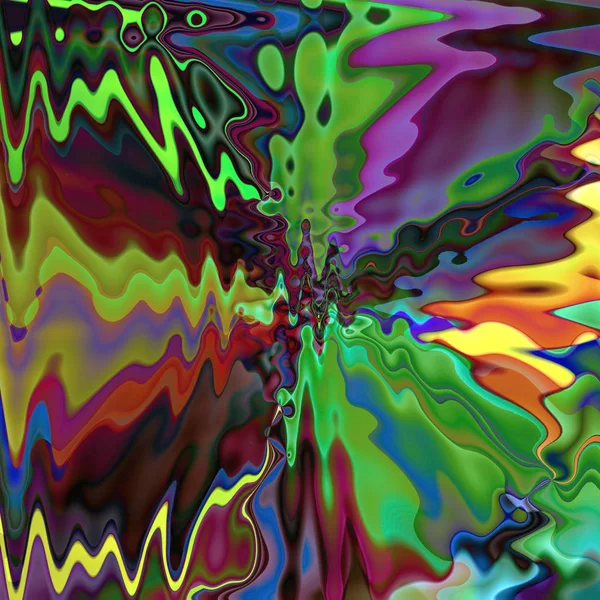 Abstrakter Farbhintergrund Des Farbverlaufs Mit Visuellen Wellen Und Lichteffekten — Stockfoto