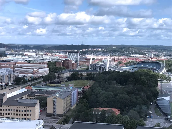 Vue Panoramique Depuis Hôtel Gothia Towers Sur Gothenburg Suède — Photo