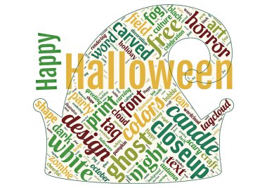 Geçmiş olarak Mutlu Cadılar Bayramı 'nın kelime bulutu