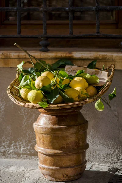 bir sepet dolusu limon