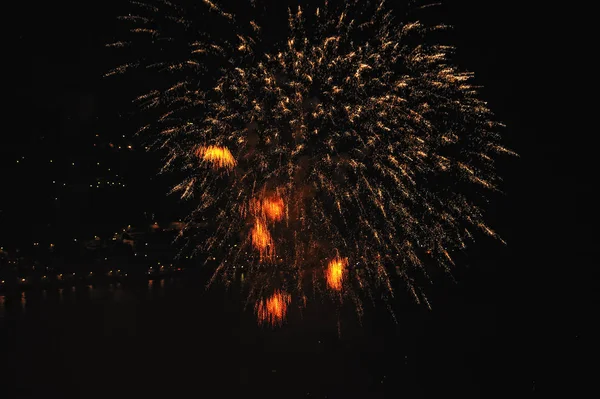 Fireworks Sea — Stock Photo, Image