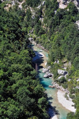 Verdon Kanyonu manzarası