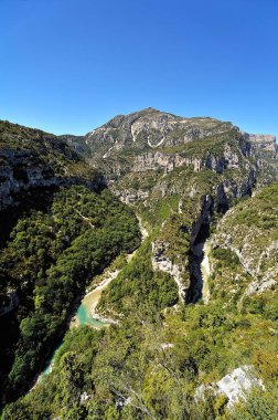 Verdon Kanyonu manzarası