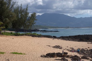 Oahu adasının güzel denizi