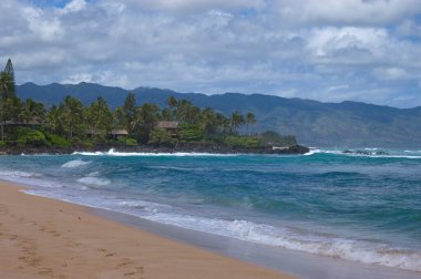 Oahu adasının güzel denizi