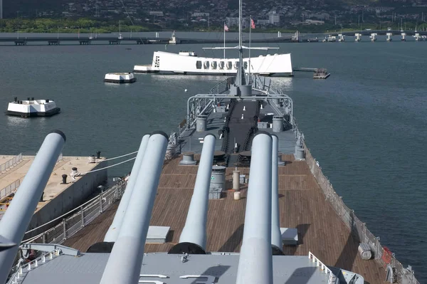 Arizona Memorial Zweiter Weltkrieg Uss Missouri — Stockfoto