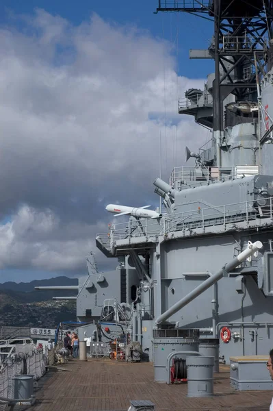 Arizona Emlékmű Második Világháború Uss Missouri — Stock Fotó