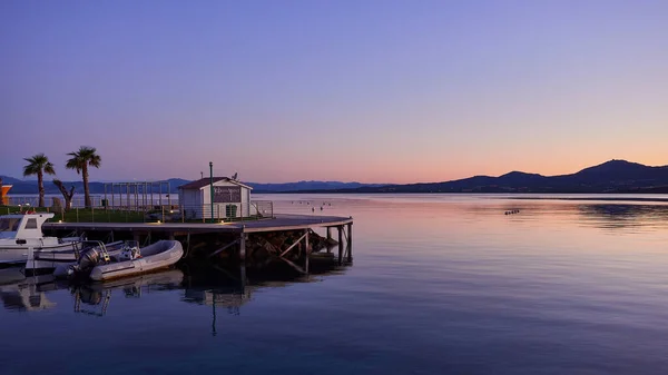 Günbatımında Golfo Aranci Limanı — Stok fotoğraf