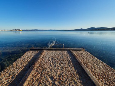 Golfo Aranci Körfezi manzarası