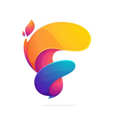 Yangın alevlerinden oluşan F harfi logosu.