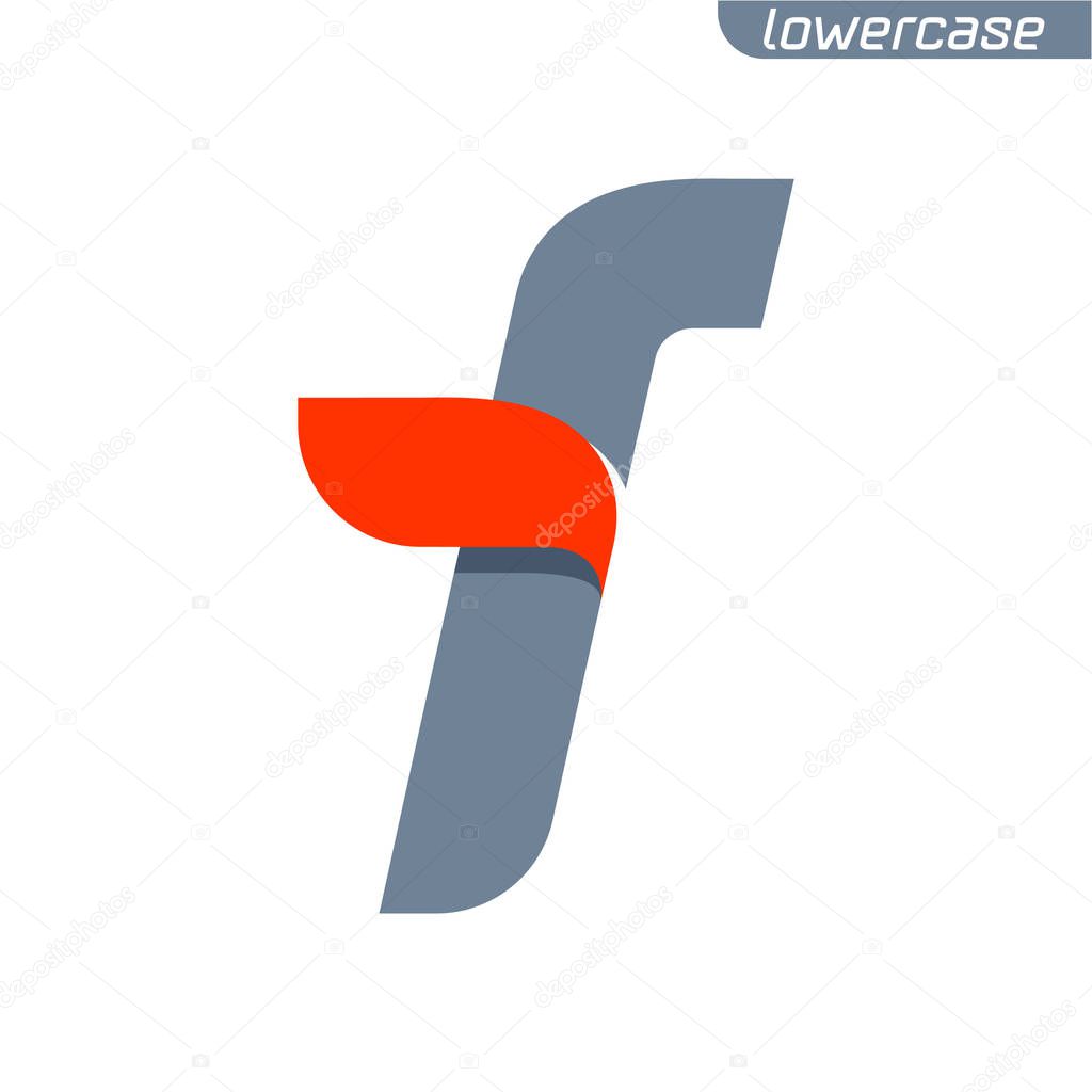 Lowercase font style, vector design template elements for your application or corporate identity.