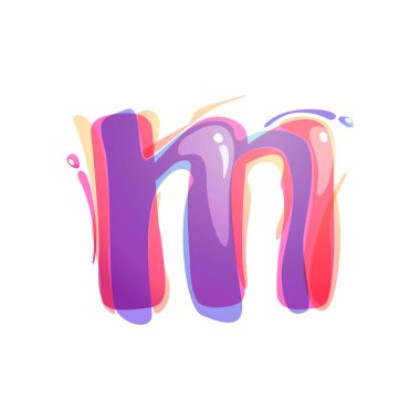 M harfi logosu suluboya sıçramalarına tarafından oluşturulmuş.