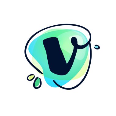 Renkli suluboya arka planda V harfi inme logosu.