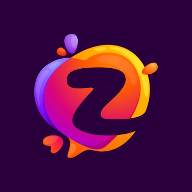 Renkli konuşma balonu ve kalp arka planında Z harfi.