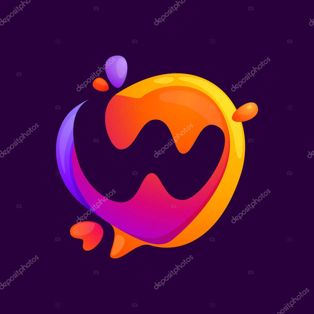 Color multiply style. Vector typeface for app, headlines, posters, cards etc.