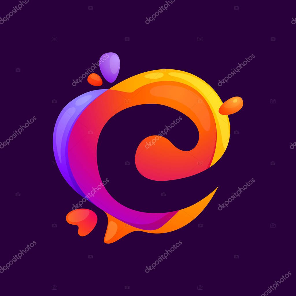 Color multiply style. Vector typeface for app, headlines, posters, cards etc.