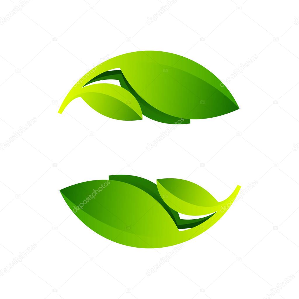 Vector design template elements for vegan, bio, raw, organic template.