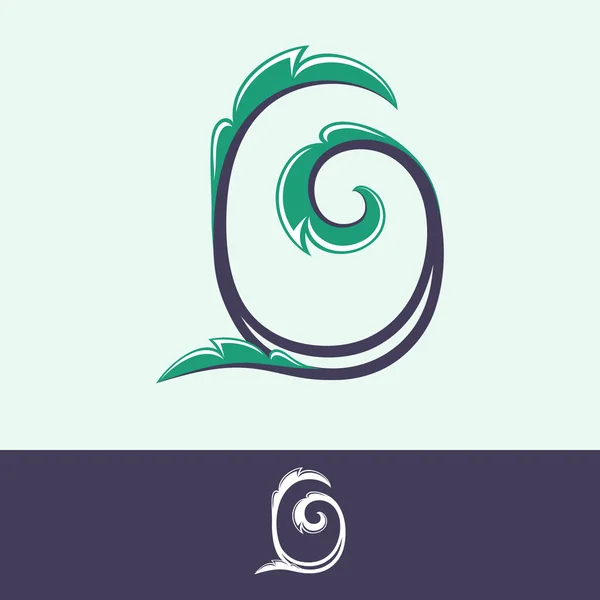 Номер Нульового Логотипу Квітковому Вінтажному Стилі Ідеальна Векторна Іконка Розкішного — стоковий вектор
