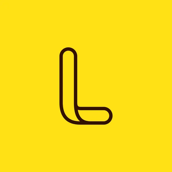 Monogramme Initial Ligne Moderne Design Élégant Logo Lettre Vectorielle Peut — Image vectorielle