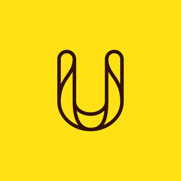 Initiële Moderne Lijn Monogram Elegant Logo Ontwerp Vectorletter Kan Gebruikt — Stockvector
