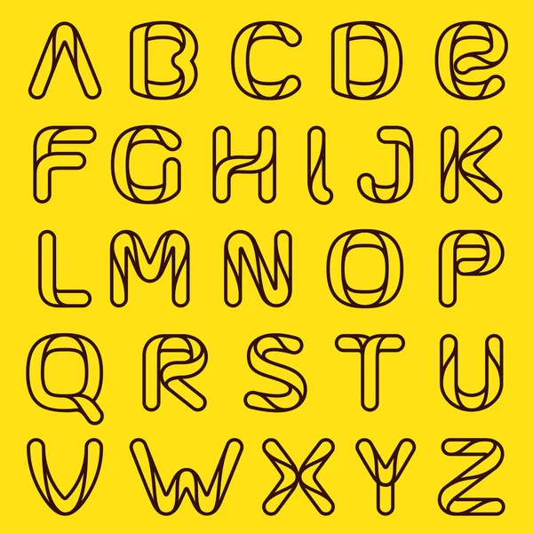 Alphabet Ligne Design Élégant Logo Lettre Vectorielle Peut Être Utilisée — Image vectorielle