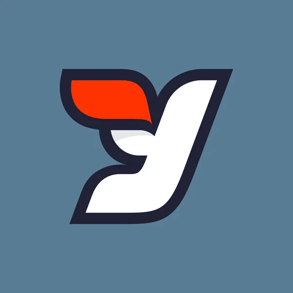 Hızlı Harfi Logosu Atletik Etiketler Teknoloji Başlıkları Oyun Posterleri Veya — Stok Vektör