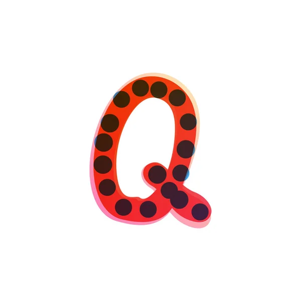 Λογότυπο Κεφαλαία Γράμματα Γραμμένο Κόκκινο Στυλό Μύτη Τσόχας Τέλειο Εικονίδιο — Διανυσματικό Αρχείο