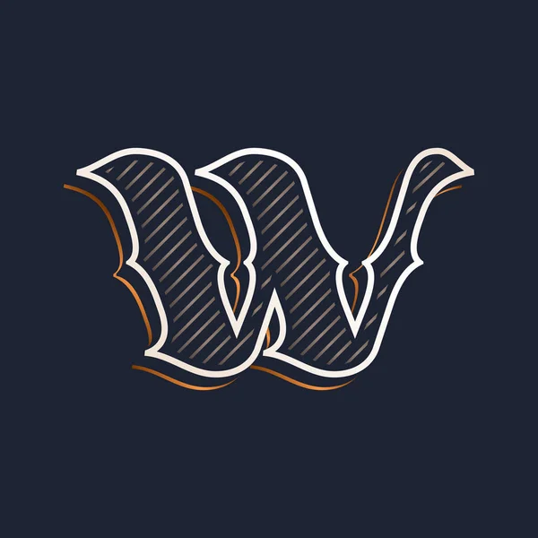 Vintage Λογότυπο Γράμμα Διακόσμηση Γραμμή Κλασικά Γράμματα Σερίφ Vector Γραμματοσειρά — Διανυσματικό Αρχείο