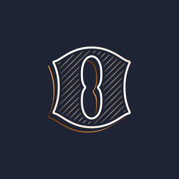 Винтажный Логотип Буквы Декорированием Линии Классический Шрифт Векторный Шрифт Идеально — стоковый вектор
