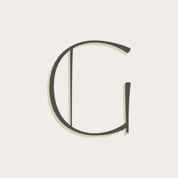 Elegante Letra Serif Logotipo Fuente Letras Clásicas Lápiz Delgado Con — Archivo Imágenes Vectoriales