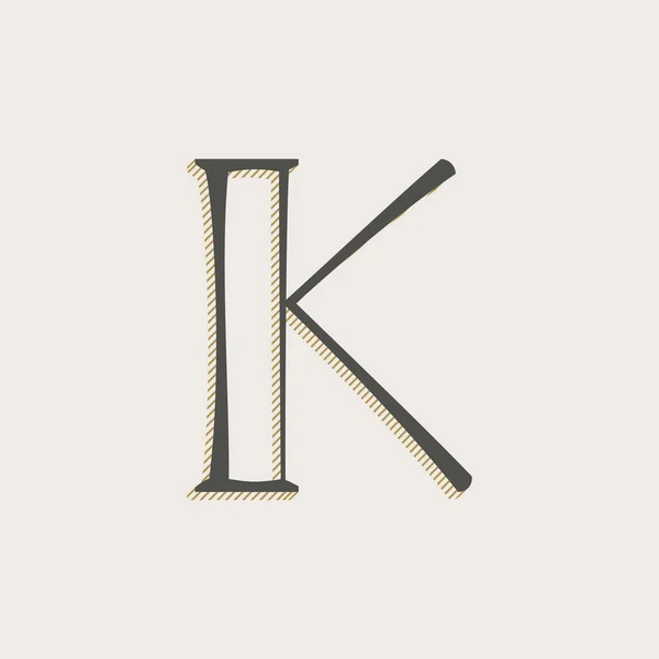 Elegan Huruf Logo Serif Font Klasik Huruf Pena Tipis Dengan - Stok Vektor