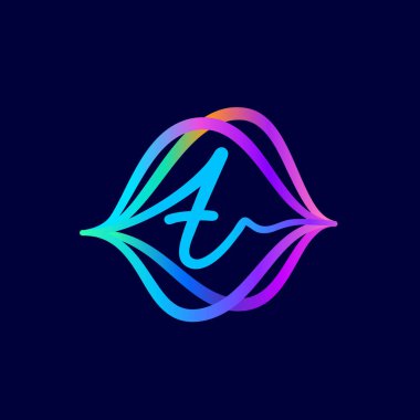 Ses dalgalı T harfi logosu. Bu yazı tipi bir ses teknolojisi, bir multimedya şirketinin reklamı, DJ posterleri, müzik kimliği vs. için mükemmeldir..