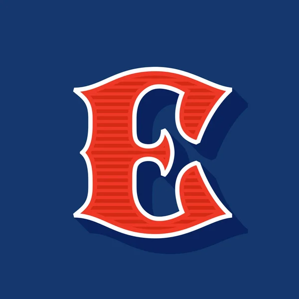 Κλασικό Στυλ Γράμμα Sport Λογότυπο Ρετρό Γραμματοσειρά Ιδανικό Για Χρήση — Διανυσματικό Αρχείο