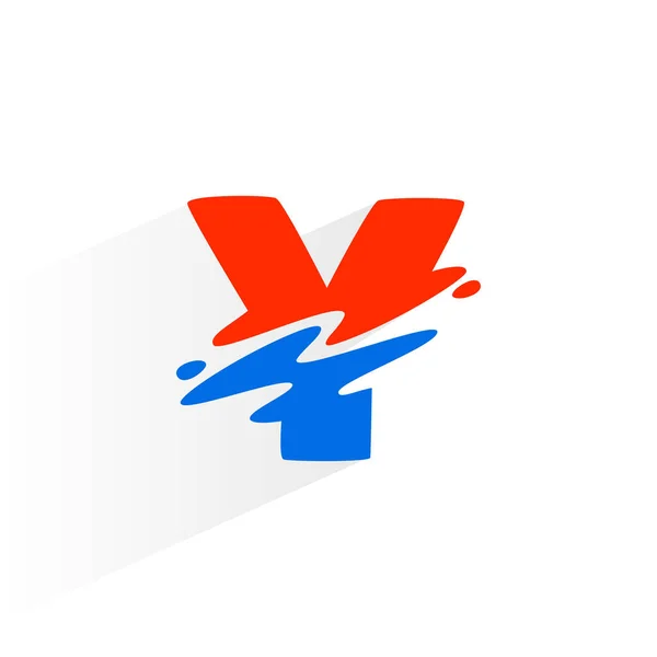 Carta Logotipo Velocidade Rápida Fonte Vetorial Two Part Wave Para —  Vetores de Stock