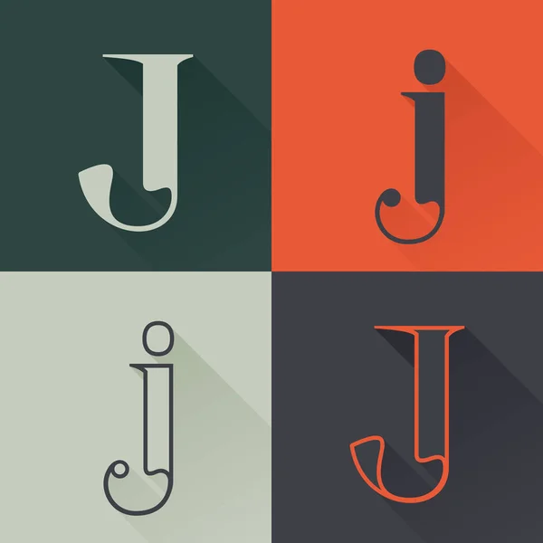 Logo Classico Stile Rinascimentale Caratteri Serif Condensati Quattro Stili Perfetto — Vettoriale Stock