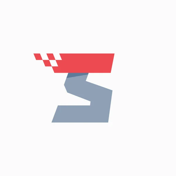 Logotipo Letra Com Linha Teste Padrão Táxi Xadrez Perfeito Para —  Vetores de Stock