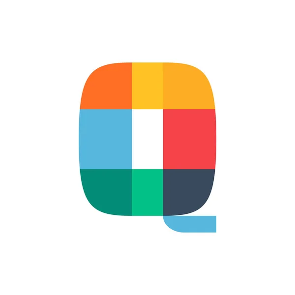 Lettera Logo Colorato Vivacemente Vivacemente Con Sovrapposizione Colori Puoi Usarlo — Vettoriale Stock