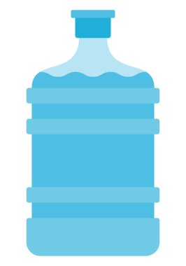 Bir galon içme suyu vektör simgesi izole edildi