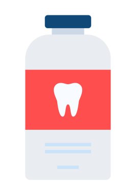 Dişlet vektör simgesi izole edildi