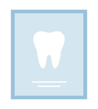 Dişçi sertifika vektör simgesi düz izole