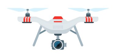 Kamera vektör simgesine sahip İHA düzleştirildi